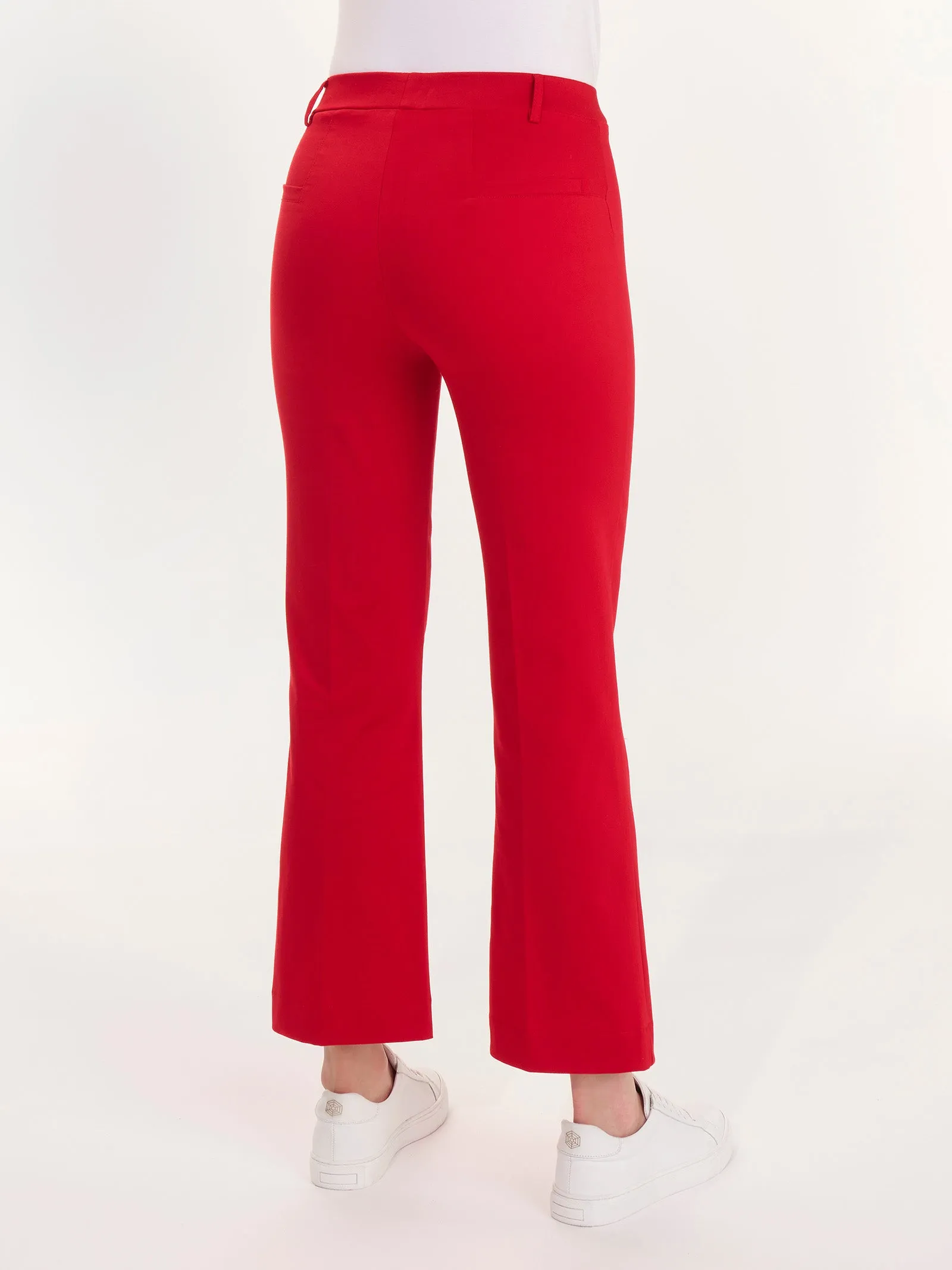 Pantalone Flare in Satin Power - Champignon