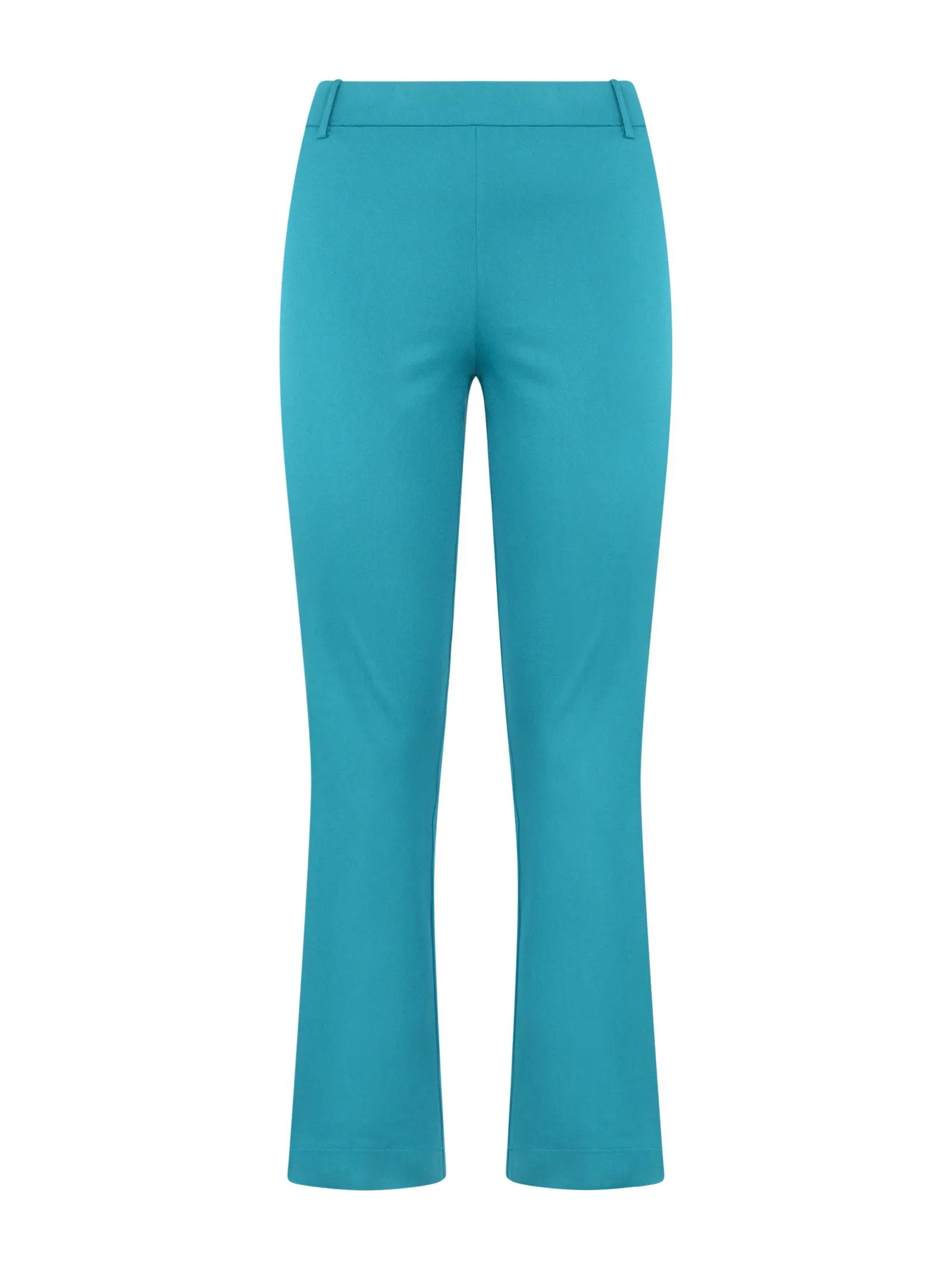 Pantalone Flare in Satin Power - Deep Lake