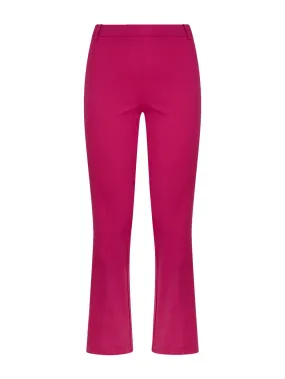 Pantalone Flare in Satin Power - Pink Yarrow