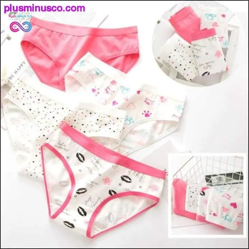 Panties Fashion Cotton Cute Girls Briefs for Women Sexy