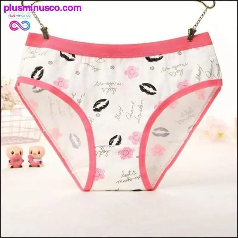 Panties Fashion Cotton Cute Girls Briefs for Women Sexy