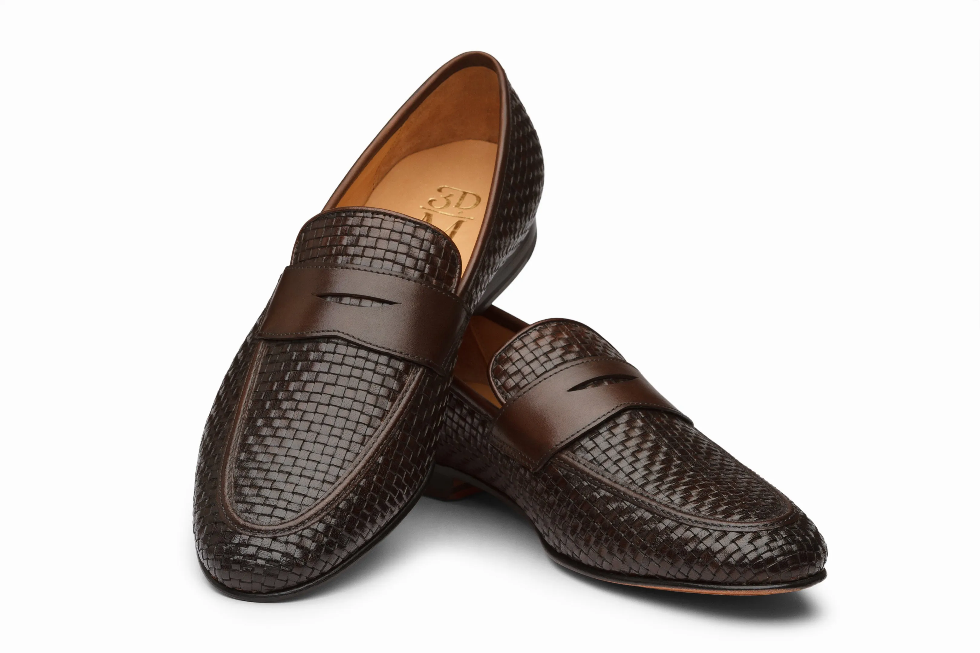 Penny Loafer - Woven Dark Brown