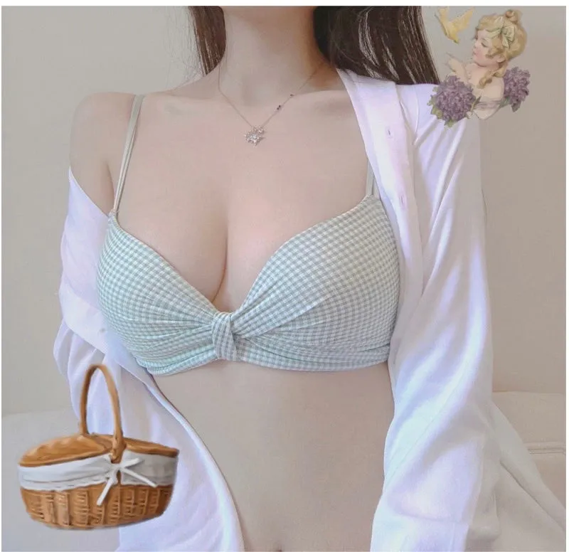 Picnic party bralette set (bralette+underwear)