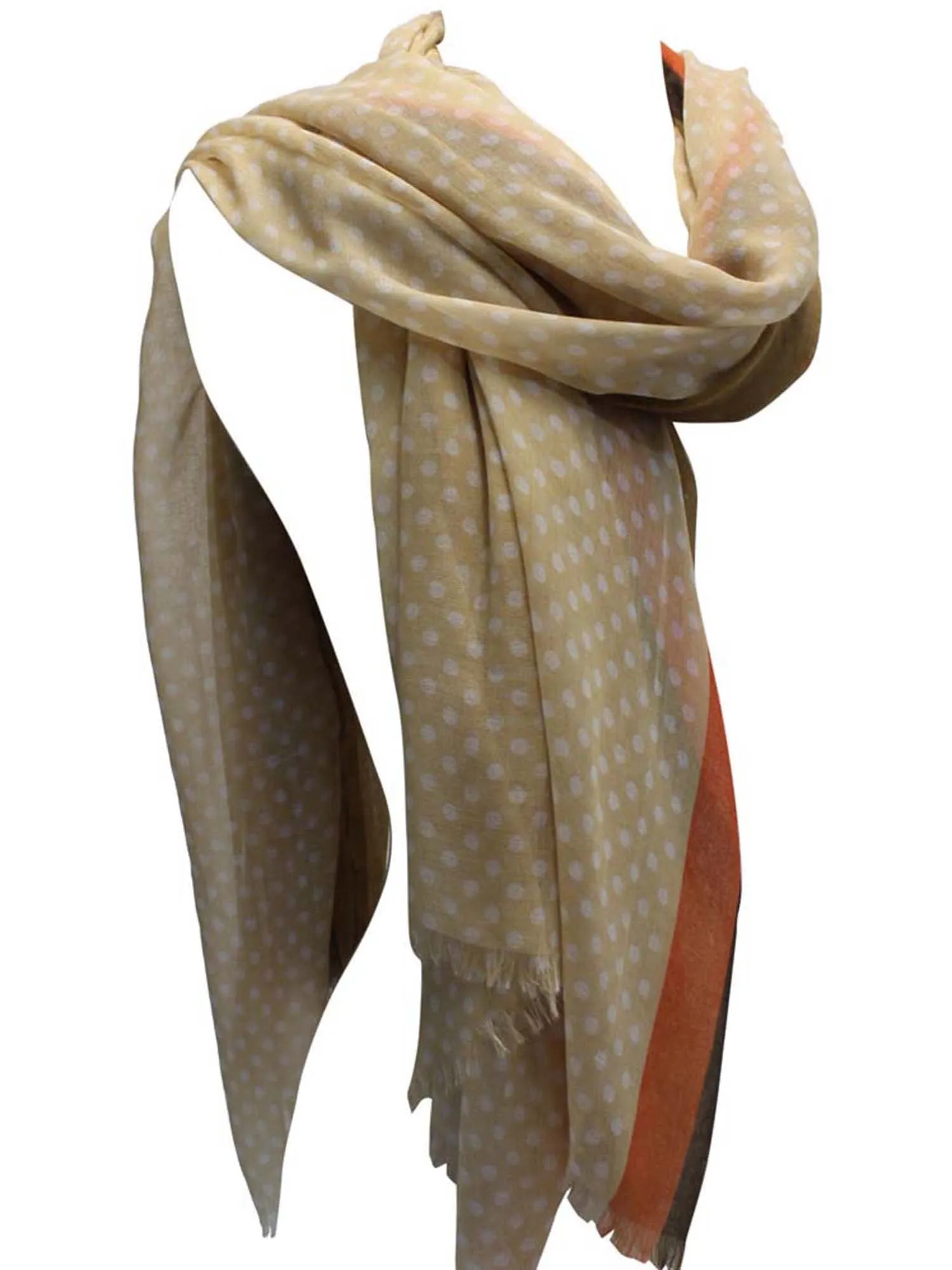 Polka Dot Stripe Scarf