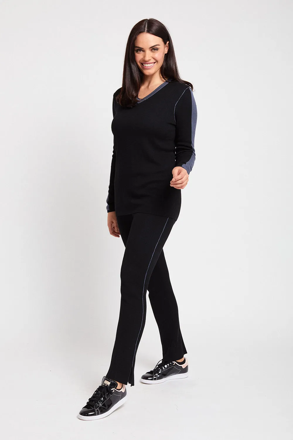 Pull On Track Pant- Shadow Knits: FINAL SALE