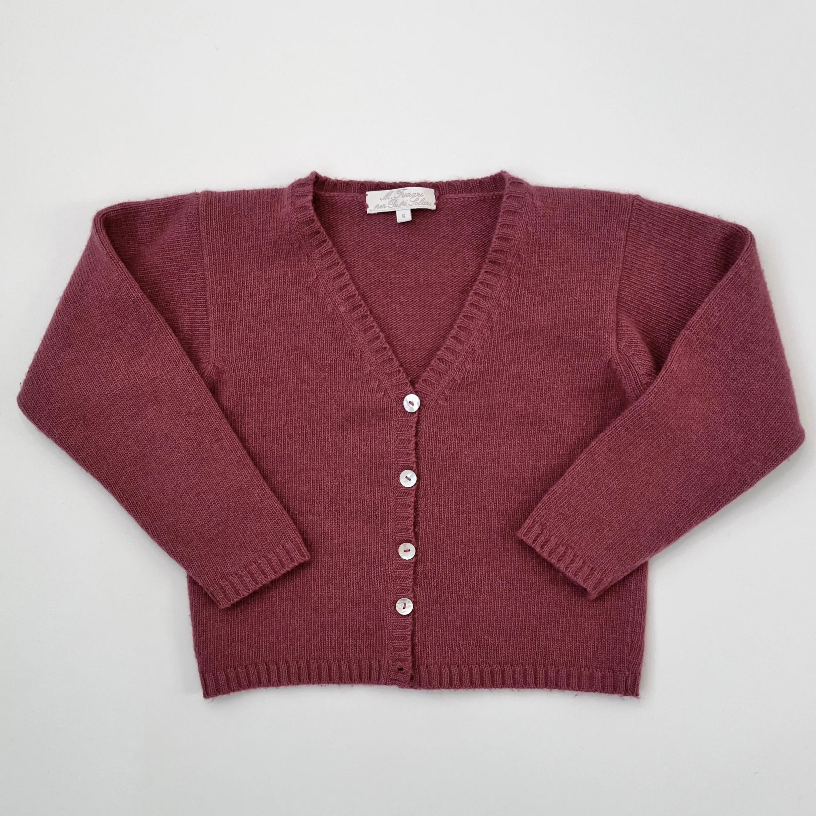 Pupi Solari Wool/ Cashmere Mix Cardigan: 6 Years