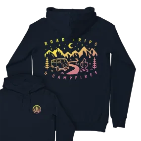 Road Trips & Campfires Hoodie / Back Print