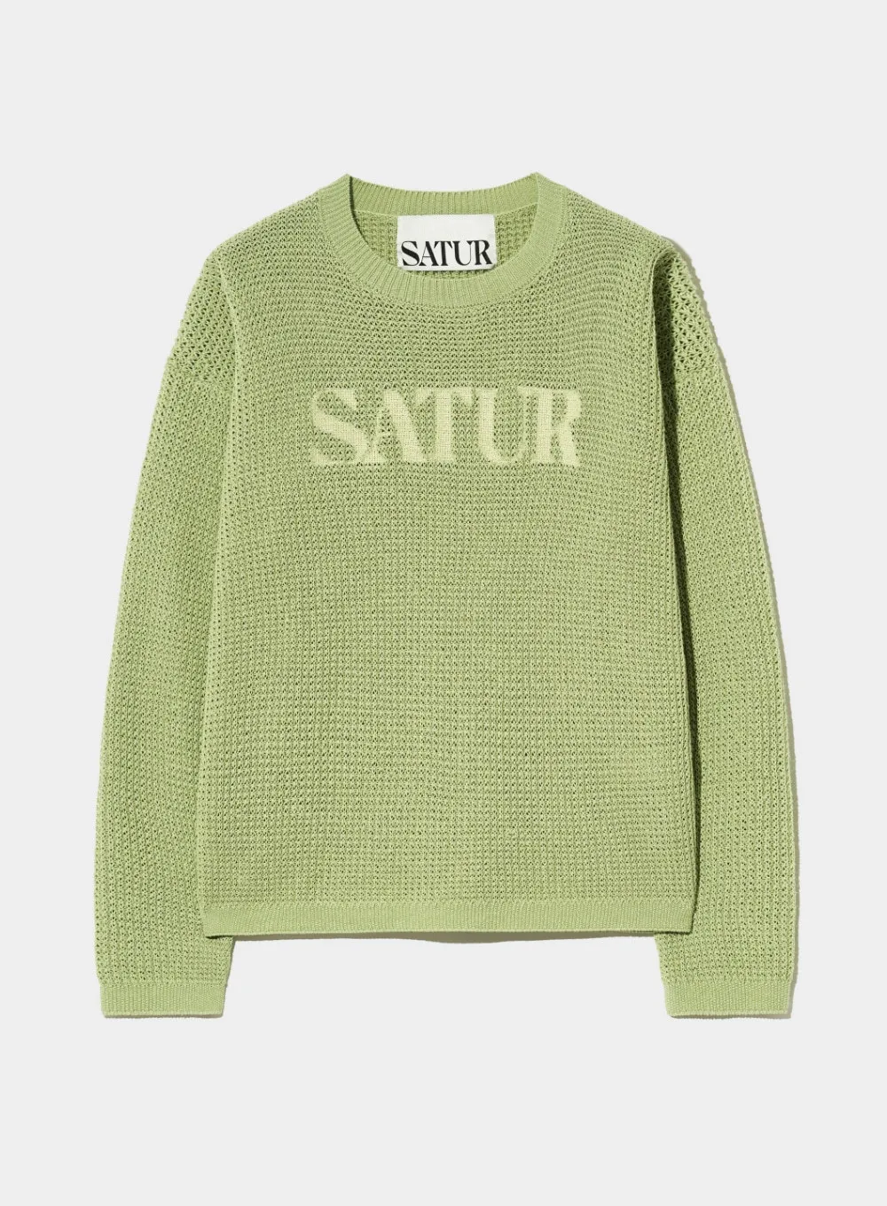 SATUR  |Unisex Street Style Long Sleeves Plain Logo