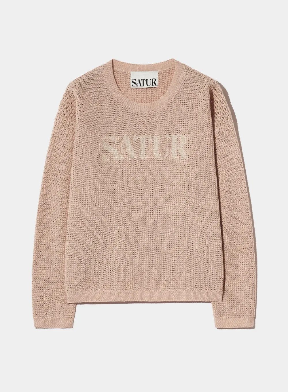 SATUR  |Unisex Street Style Long Sleeves Plain Logo