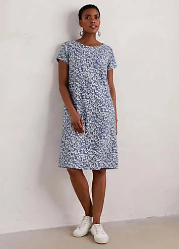 Seasalt Cornwall Blue Fernbank Chambray Dress | Grattan