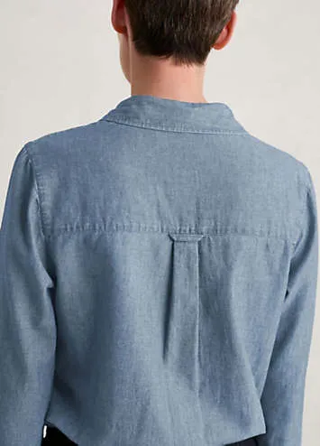 Seasalt Cornwall Blue Sailmaker Chambray Shirt | Grattan