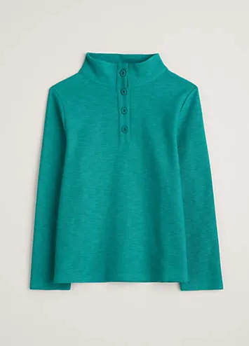 Seasalt Cornwall Teal Last Boat Sweatshirt | Grattan