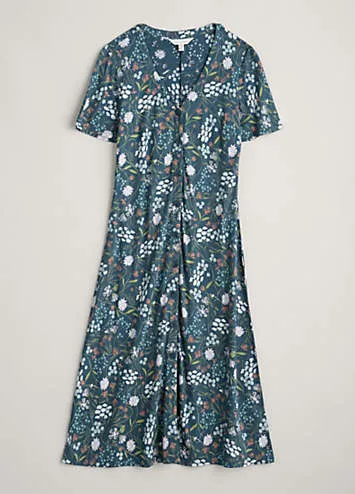 Seasalt Cornwall Teal Lilian Tea Dress | Grattan