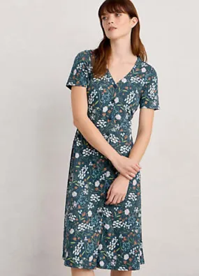 Seasalt Cornwall Teal Lilian Tea Dress | Grattan