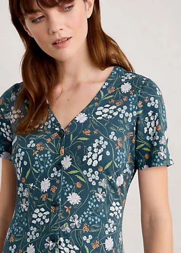 Seasalt Cornwall Teal Lilian Tea Dress | Grattan