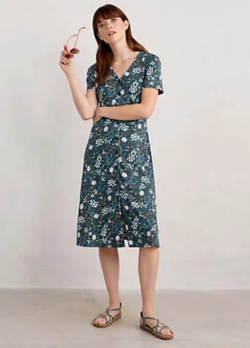 Seasalt Cornwall Teal Lilian Tea Dress | Grattan