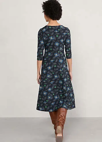 Seasalt Cornwall Veronica Midi Dress - Black | Kaleidoscope