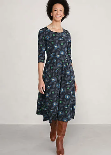 Seasalt Cornwall Veronica Midi Dress - Black | Kaleidoscope