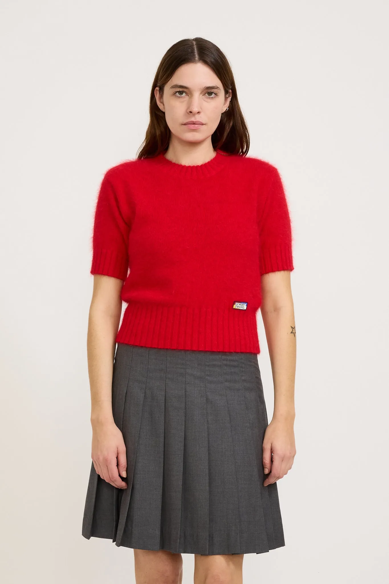 Shanna Angora Sweater Red