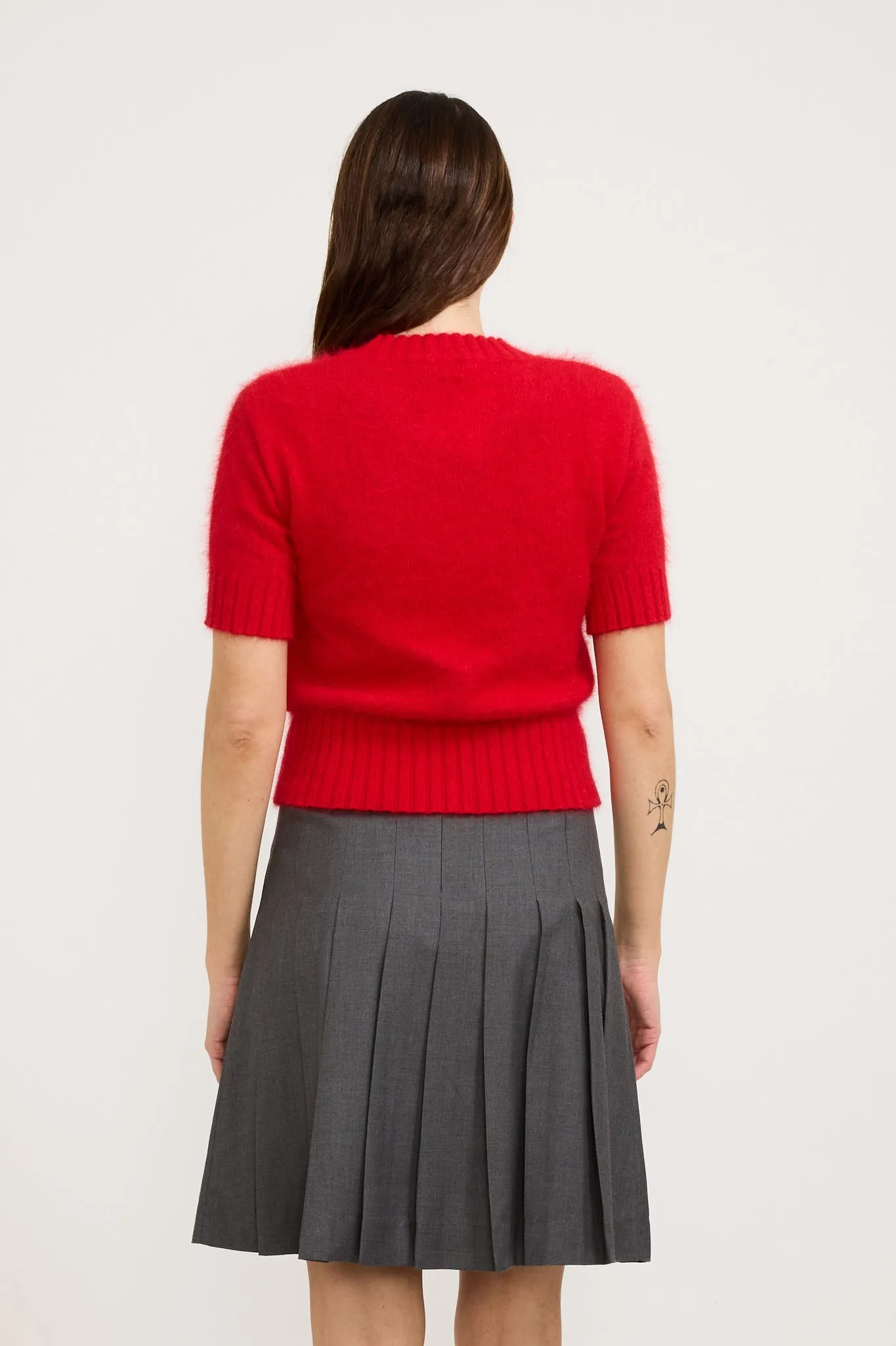 Shanna Angora Sweater Red