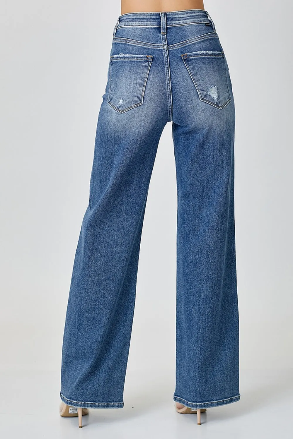 Showy High Waist Wide Leg Jeans