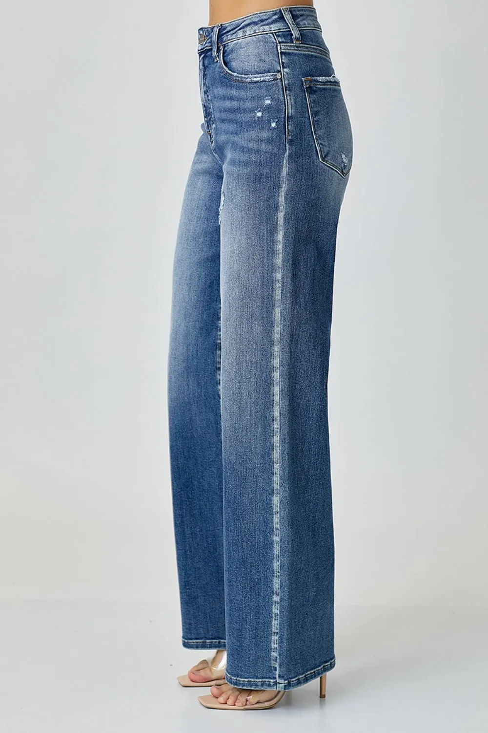 Showy High Waist Wide Leg Jeans