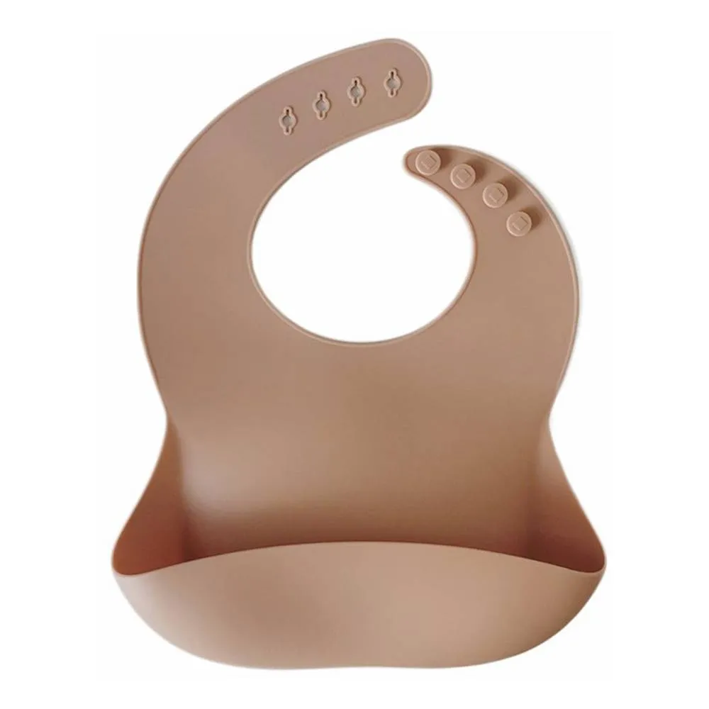 Silicone Waterproof Baby Bib — Sand Drift