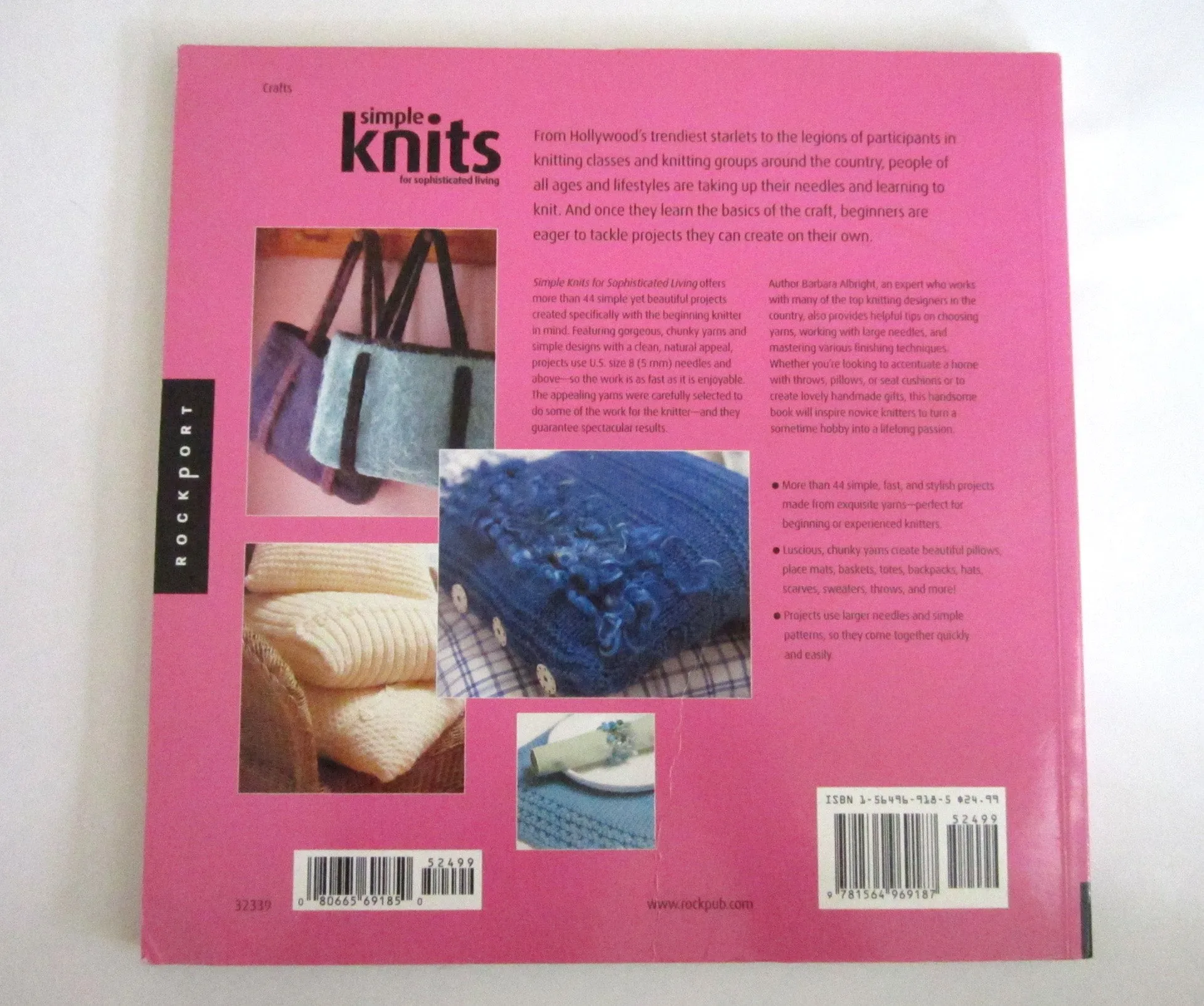 Simple Knits for Sophisticated Living by Barbara Albright