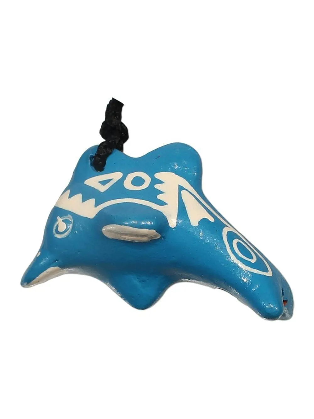 Singing Dolphin Clay Whistle on Cord