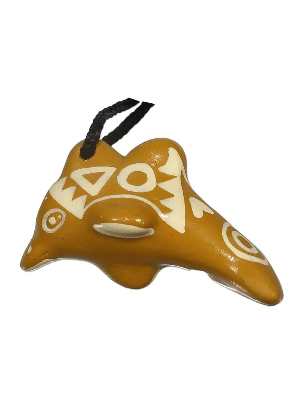 Singing Dolphin Clay Whistle on Cord