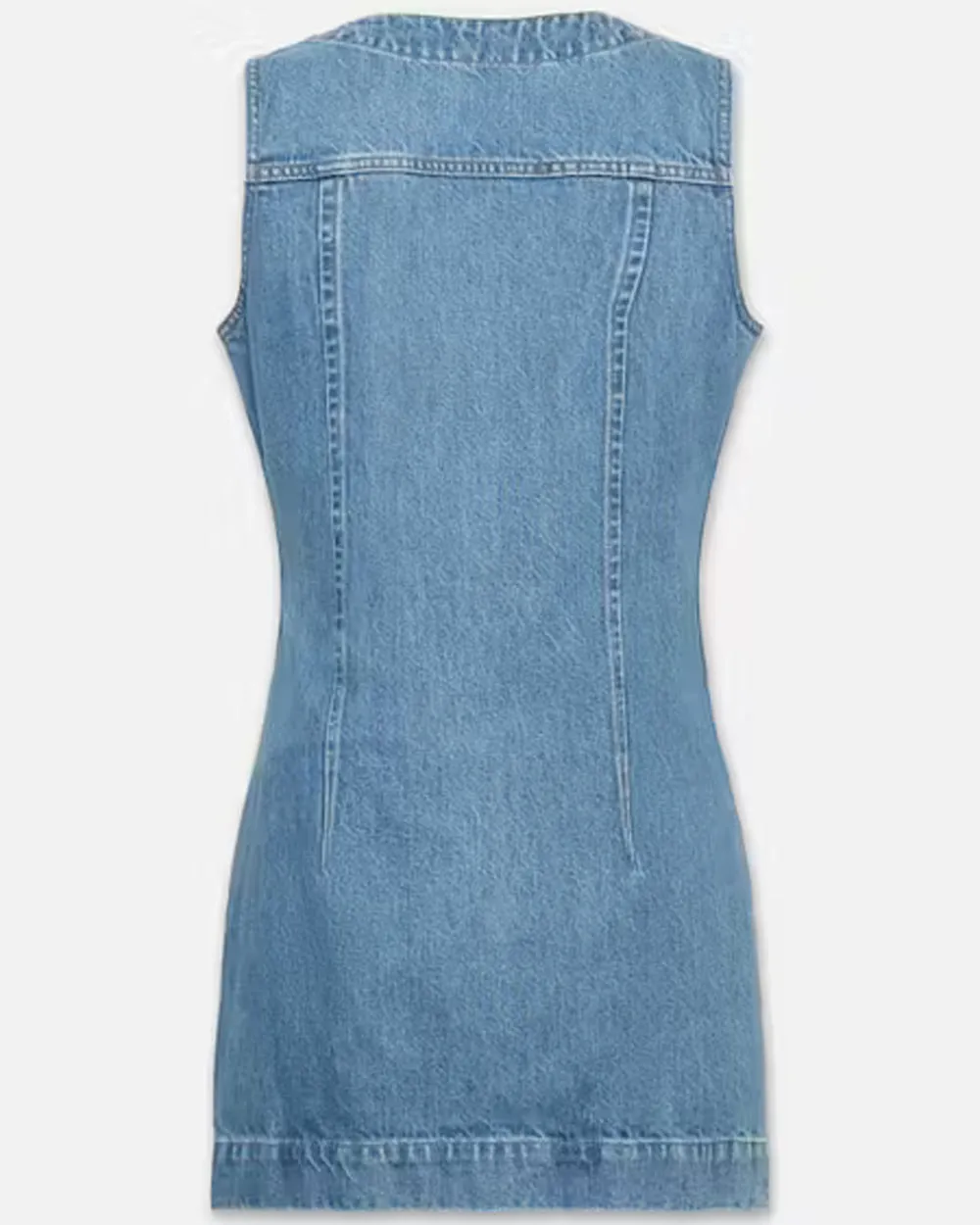 Sleeveless Trucker Pocket Dress in Delaware