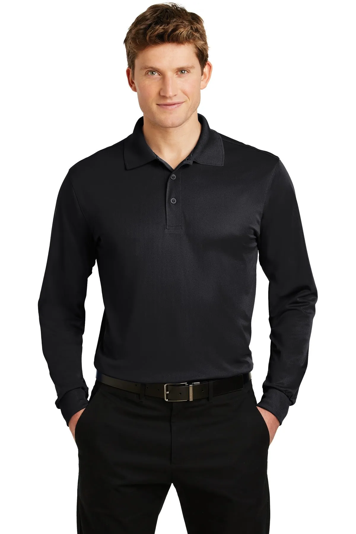 Sport-Tek Men's Long Sleeve Micropique Sport-Wick Polo