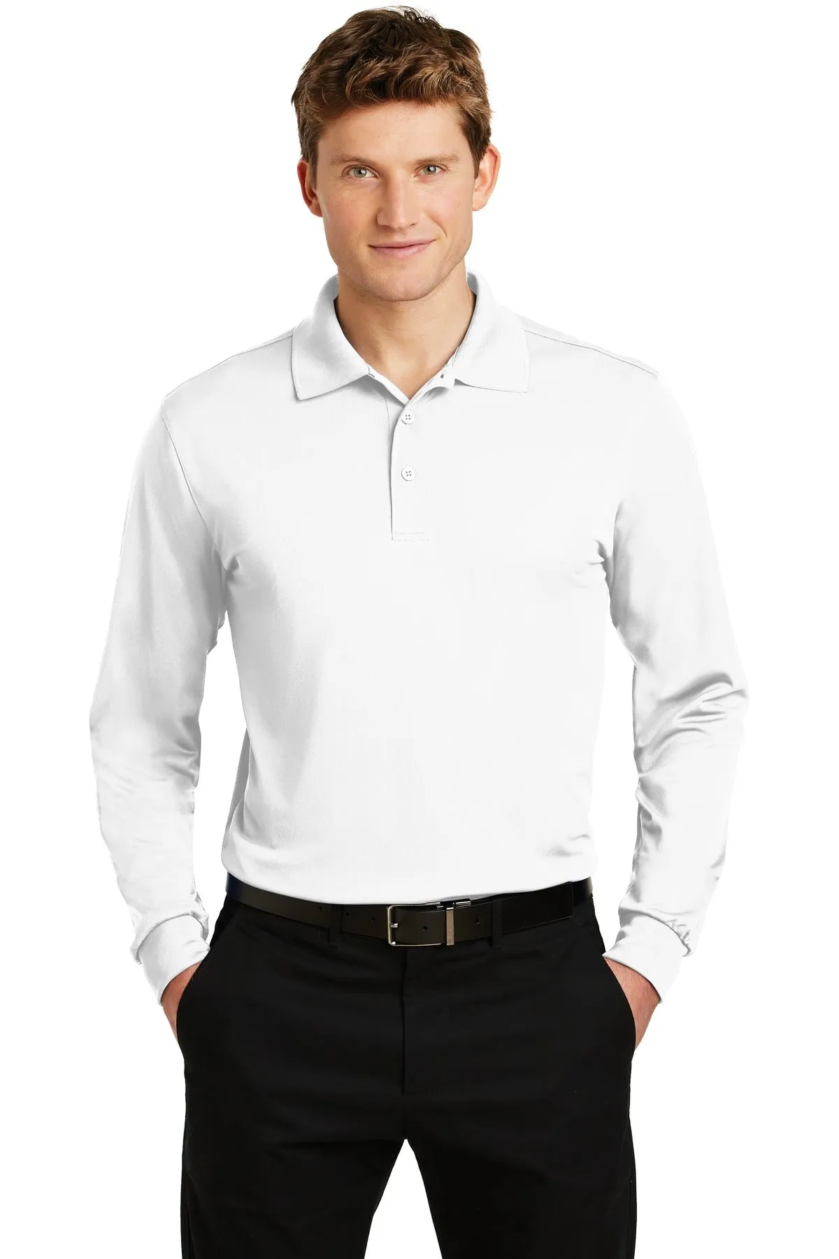 Sport-Tek Men's Long Sleeve Micropique Sport-Wick Polo