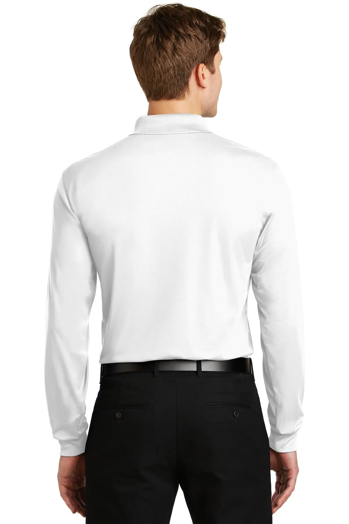 Sport-Tek Men's Long Sleeve Micropique Sport-Wick Polo