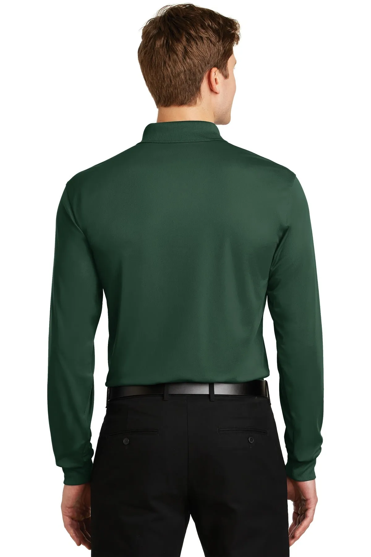 Sport-Tek Men's Long Sleeve Micropique Sport-Wick Polo