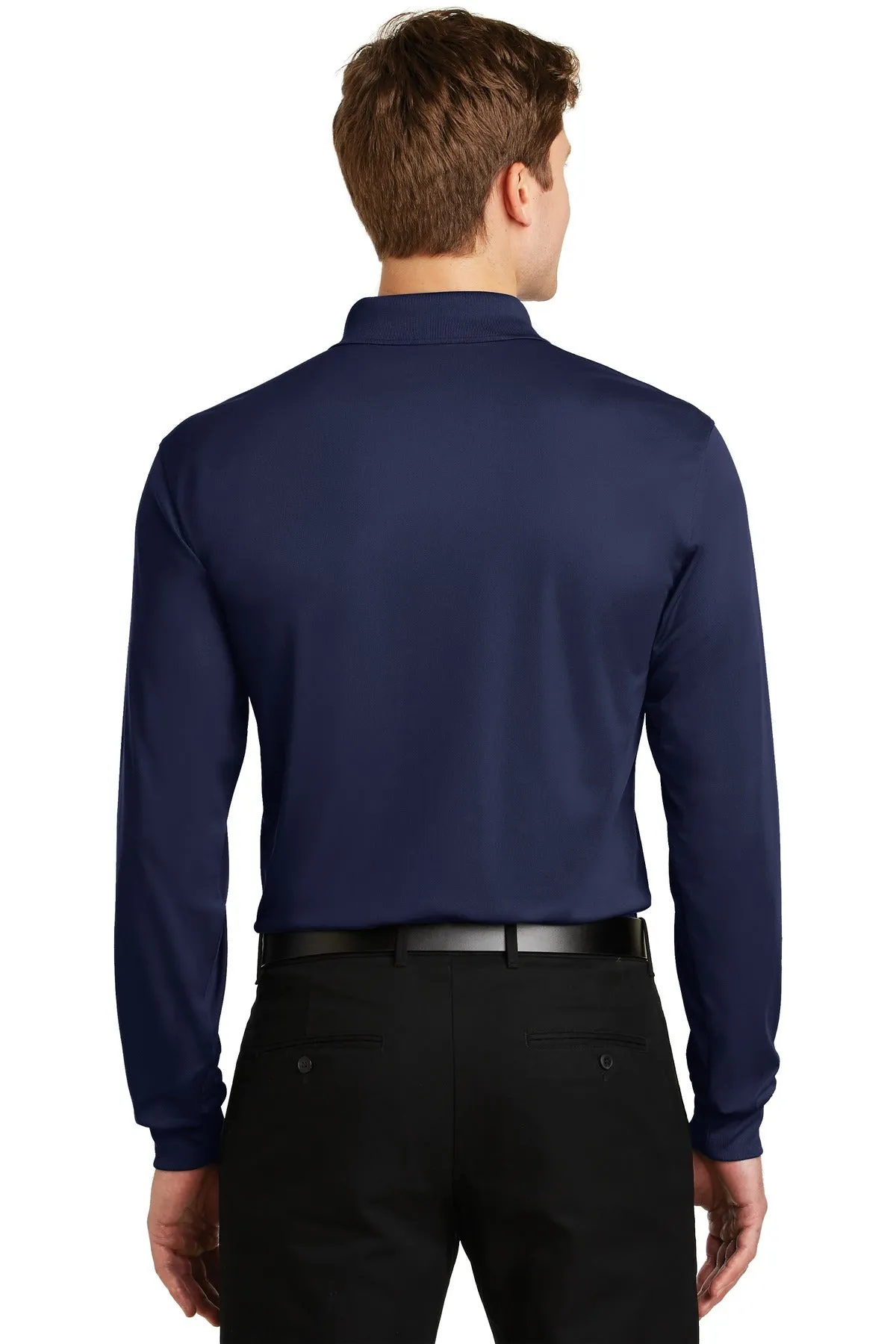 Sport-Tek Men's Long Sleeve Micropique Sport-Wick Polo