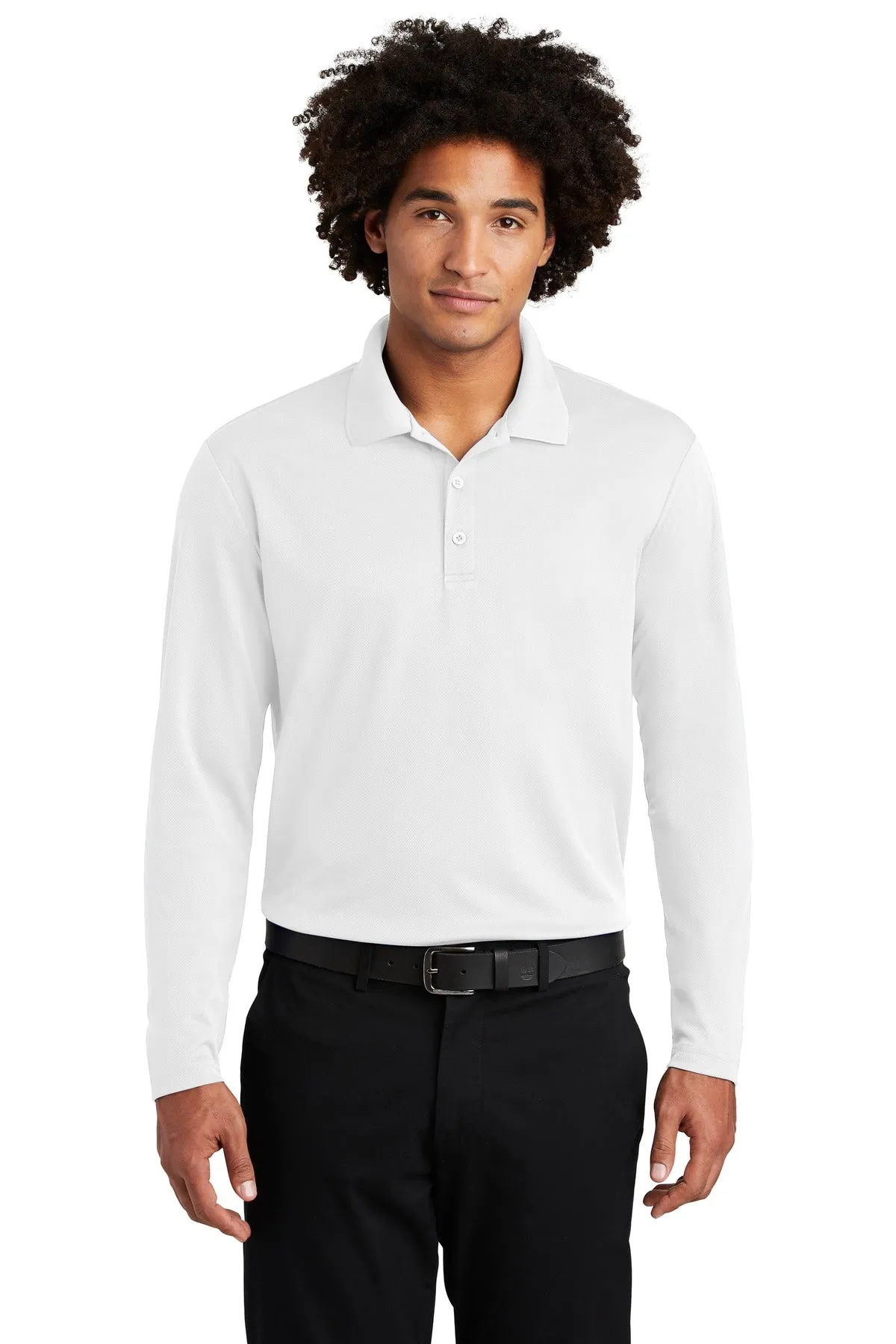 Sport-Tek Men's PosiCharge RacerMesh Long Sleeve Polo