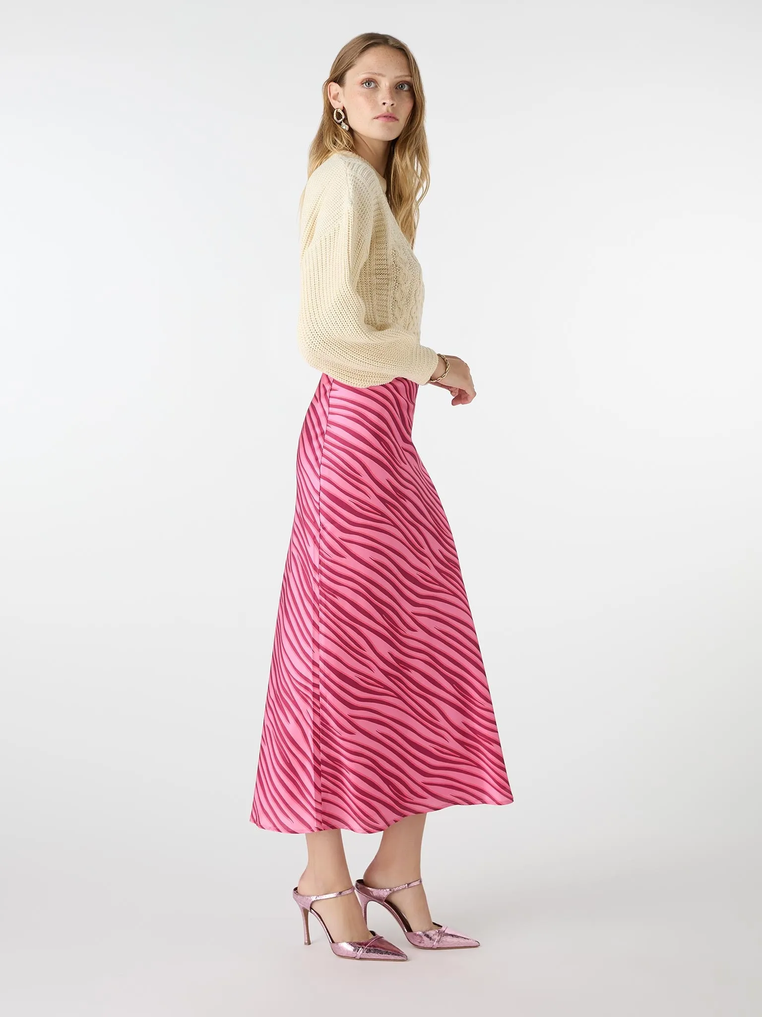 Stella Skirt in Pink Zebra