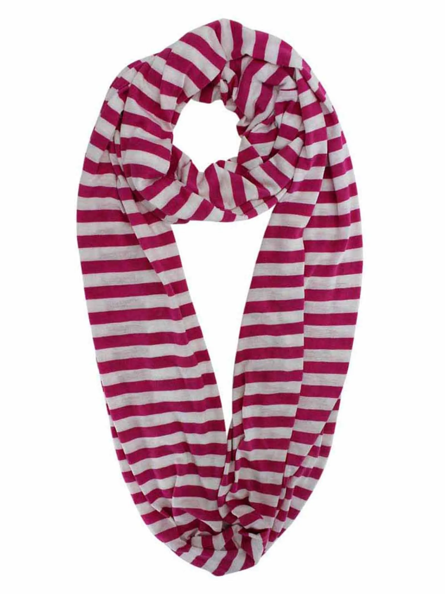 Striped Circle Infinity Scarf