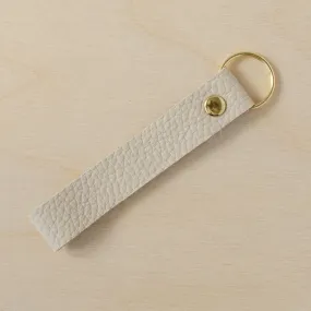 Studio Lowen Leather Loop Keyring Cream