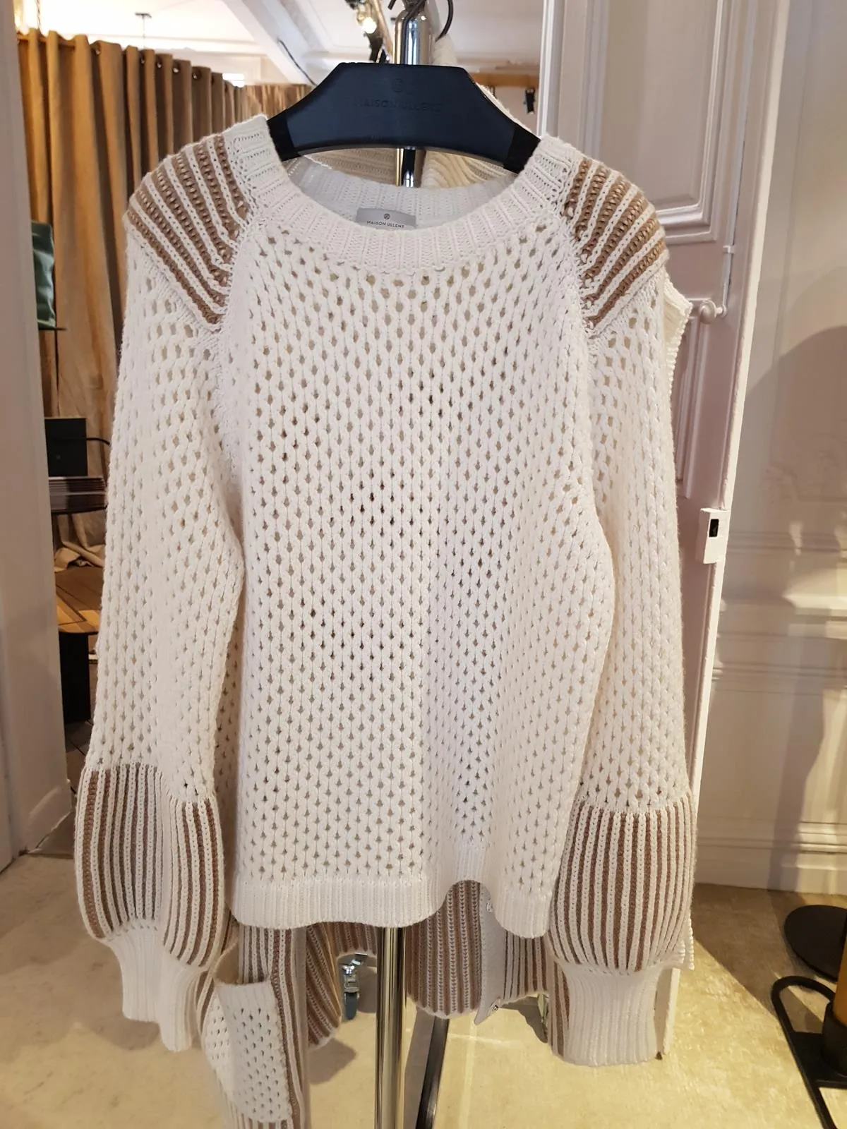 Sweater caramel weiss 20183-SWE041-CAB