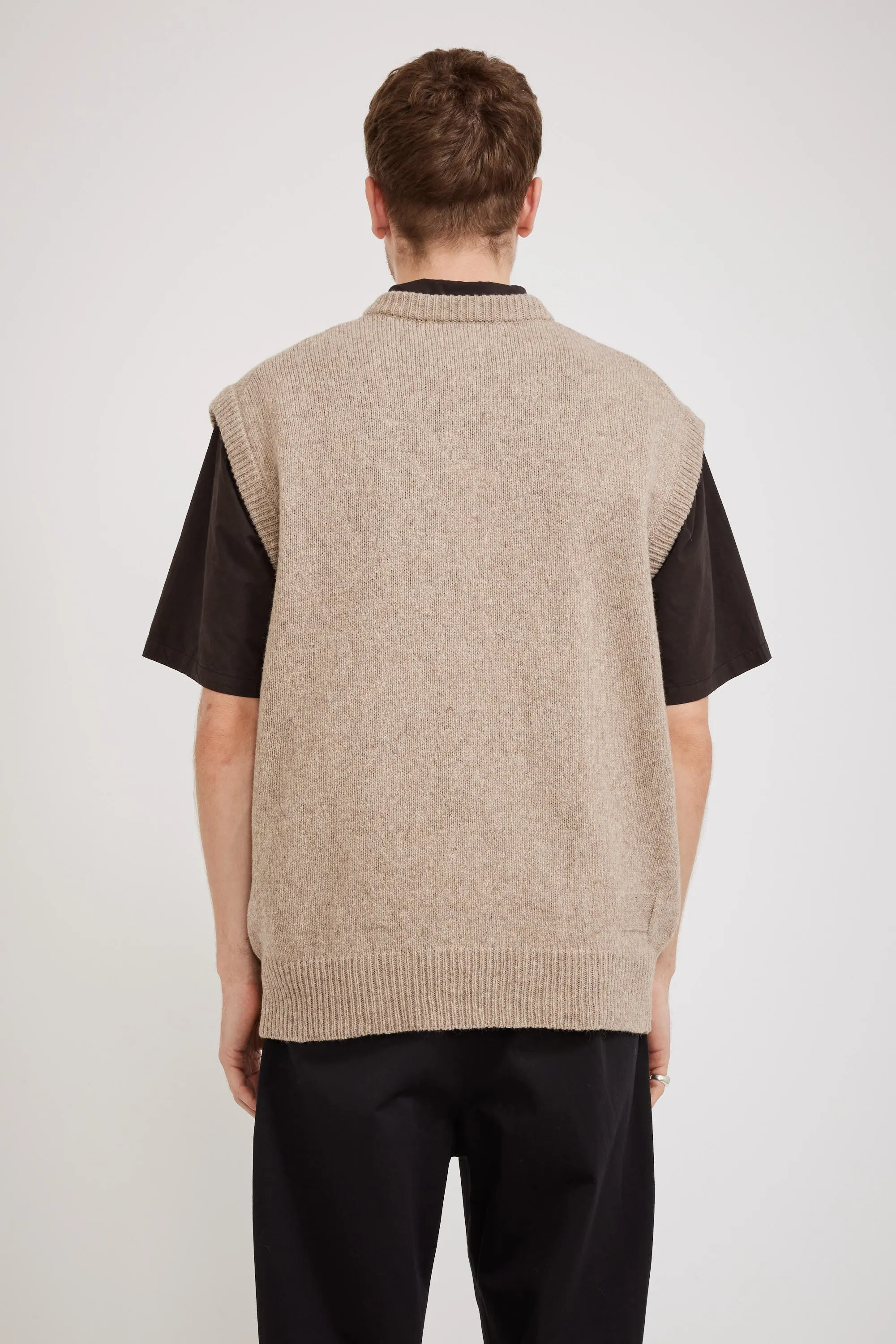 Sweater Vest Eco Wool Oatmeal