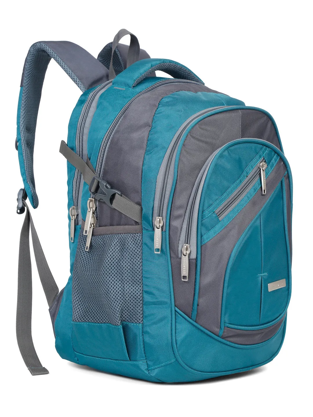 Teakwood Leather Unisex Solid Teal 34L Medium Backpack