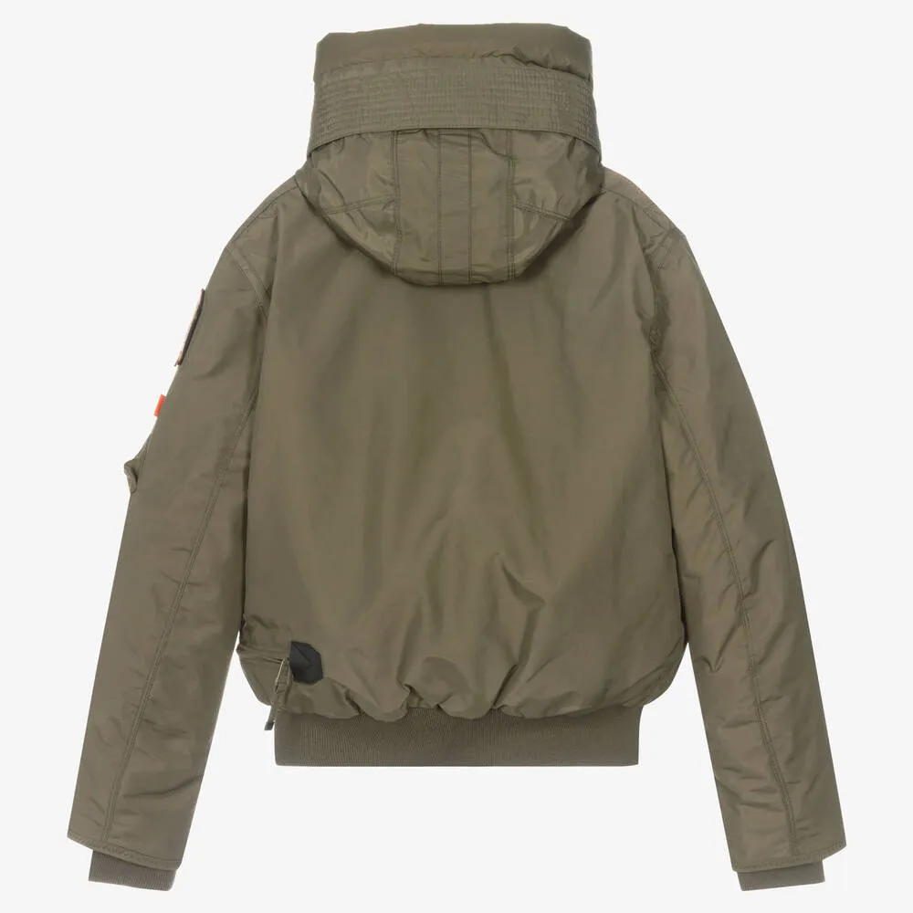 Teen Boys Green Down Jacket