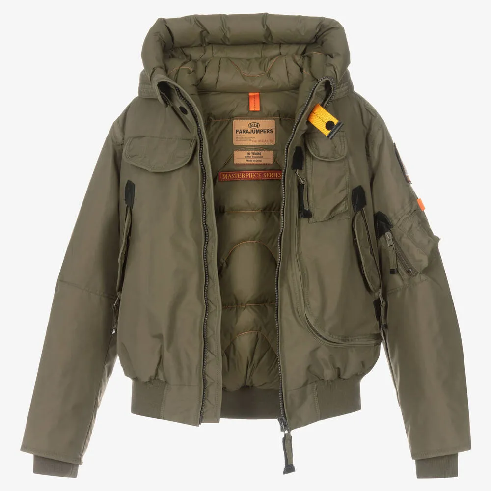 Teen Boys Green Down Jacket