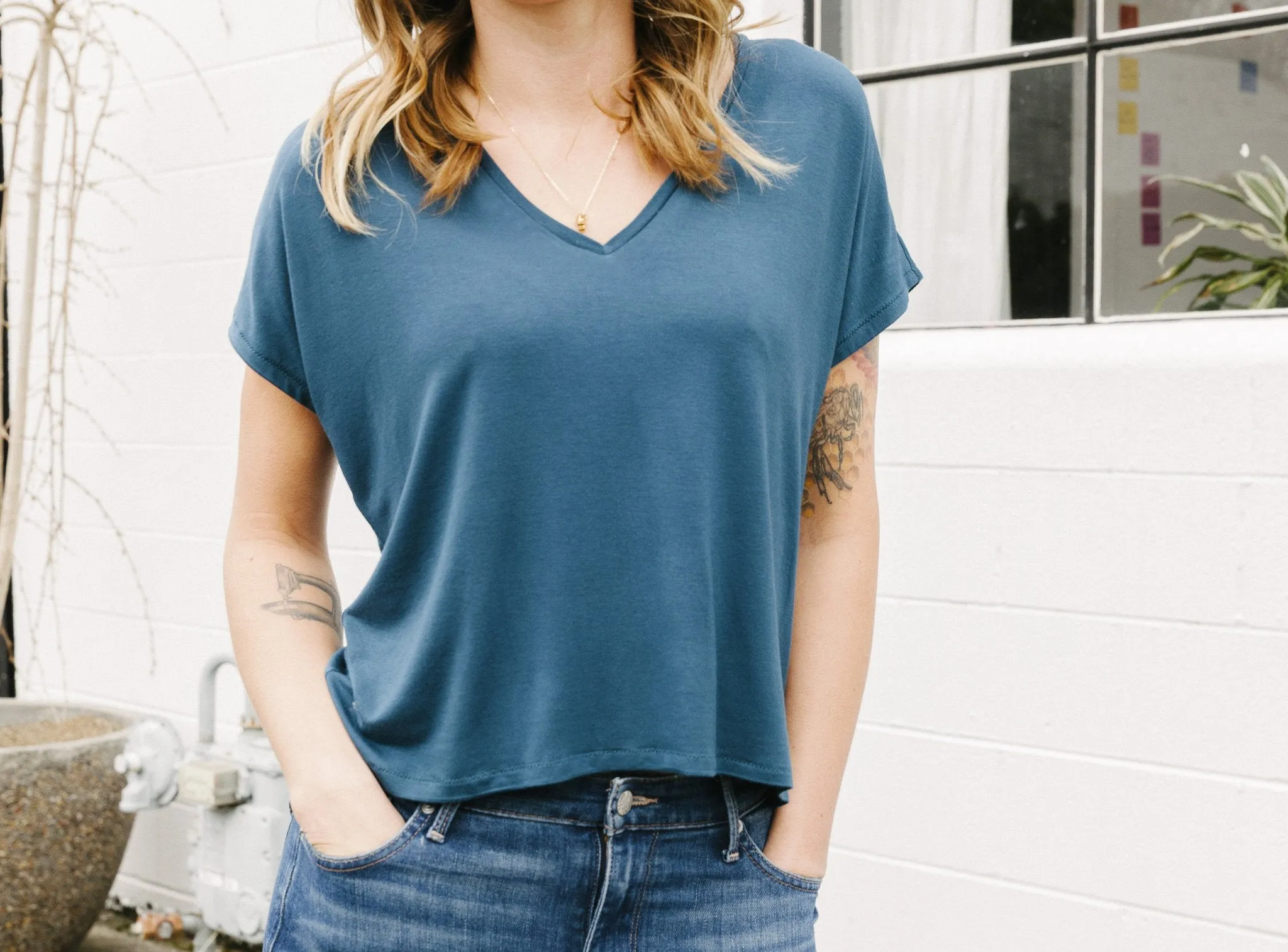 The Tabor V-Neck Sewing Pattern - Sew House Seven