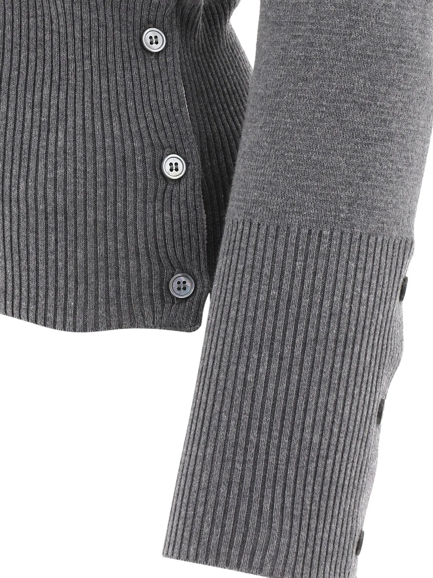 Thom Browne 4-Bar V-Neck Knit Cardigan