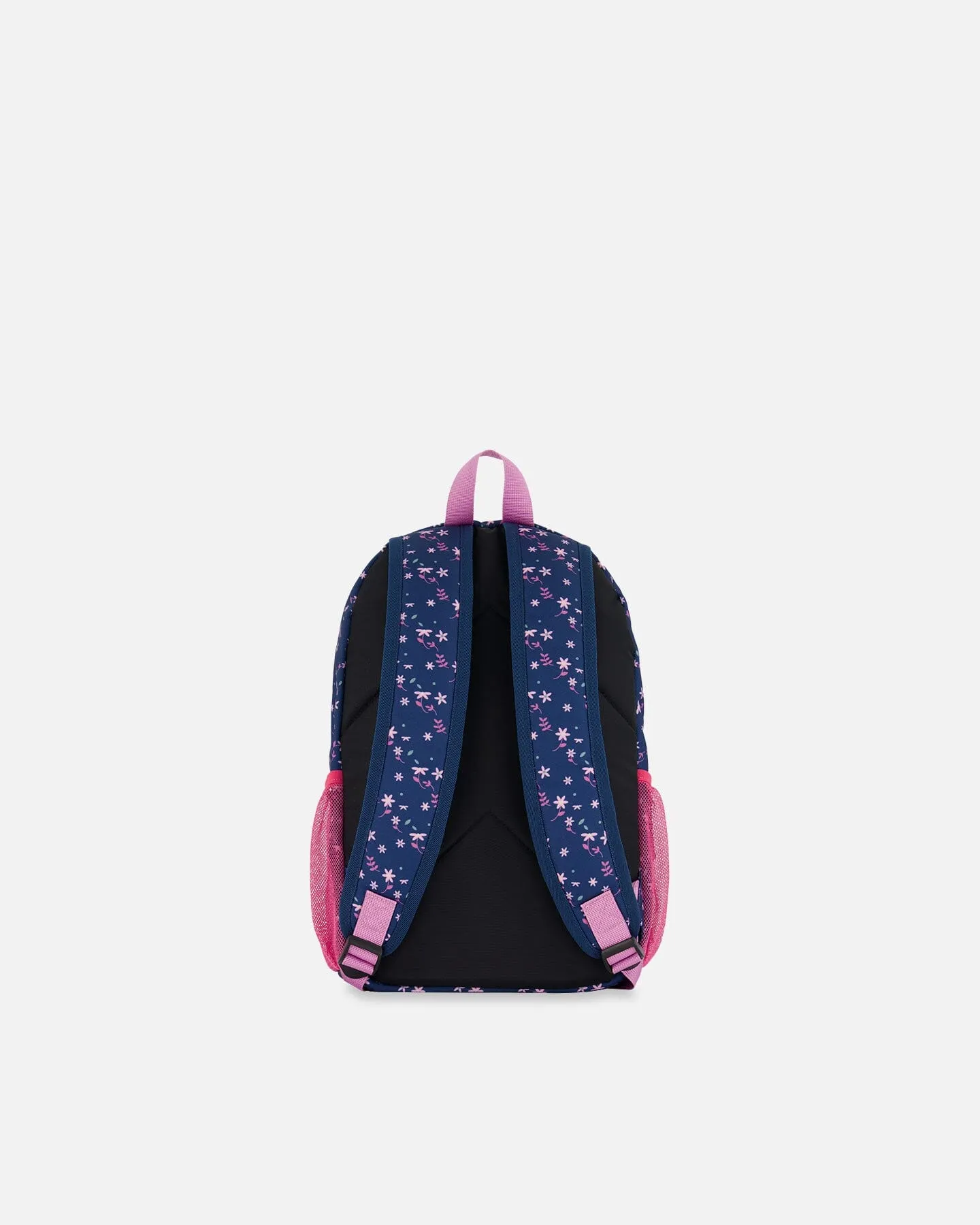 Toddler Backpack Navy Blue Printed Kitten