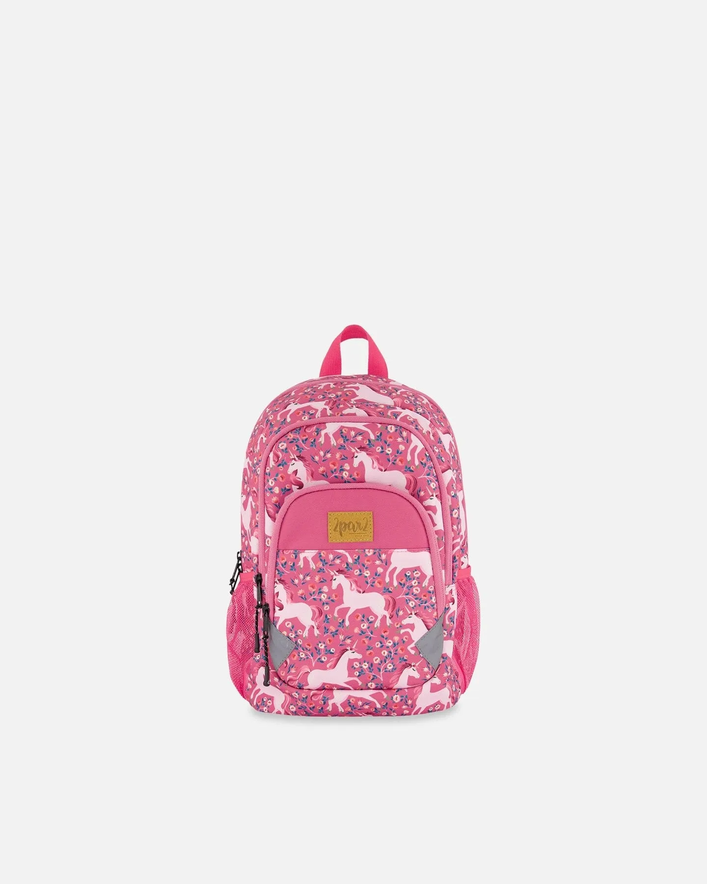 Toddler Backpack Pink Printed Unicorn