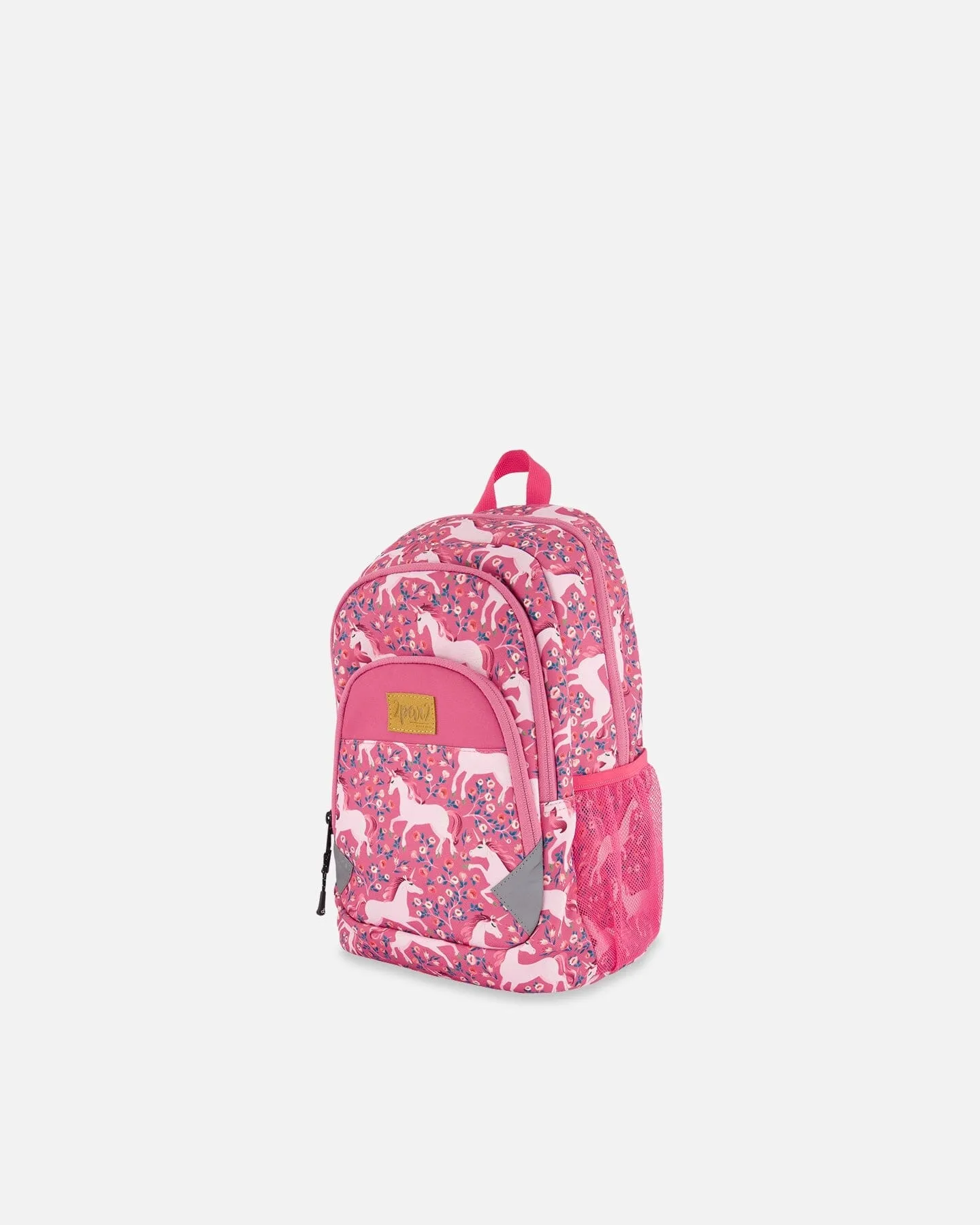 Toddler Backpack Pink Printed Unicorn